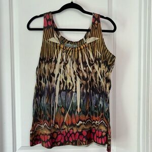 Women’s sleeveless printed top